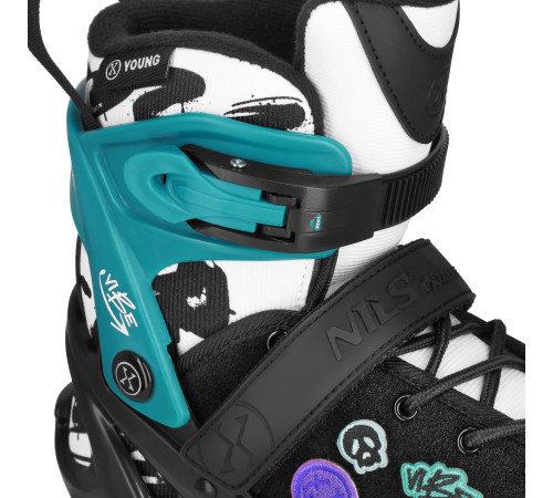 Роликові ковзани NILS EXTREME NA2053A VIBE розмір XS 29-32, бірюзові