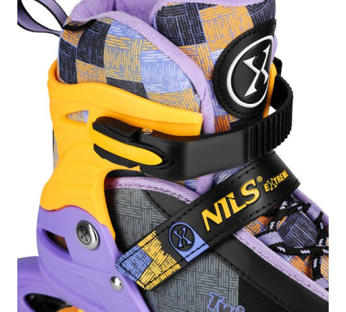 Роликові ковзани NILS EXTREME NA13808 розмір M 35-38, чорно-помаранчеві