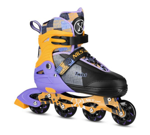 Роликові ковзани NILS EXTREME NA13808 розмір L 39-42, чорно-помаранчеві