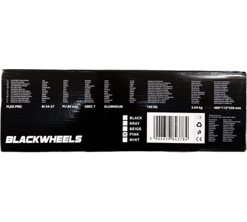 Роликові ковзани Blackwheels Flex Pro M - розмір 34-37, рожеві Роликові ковзани Blackwheels Flex Pro M - розмір 34-37, рожеві