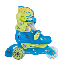  Дитячі ролики WORKER TriGo Skate LED – з освітленими колесами - розмір XS 26-29/Blue