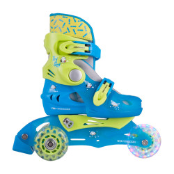  Дитячі ролики WORKER TriGo Skate LED – з освітленими колесами - розмір XS 26-29/Blue