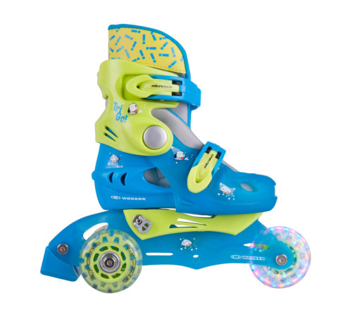 Дитячі ролики WORKER TriGo Skate LED – з освітленими колесами - розмір XS 26-29/Blue Дитячі ролики WORKER TriGo Skate LED – з освітленими колесами - розмір XS 26-29/Blue