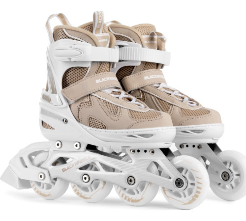 Роликові ковзани Blackwheels Flex Pro M - розмір 34-37, бежеві Роликові ковзани Blackwheels Flex Pro M - розмір 34-37, бежеві
