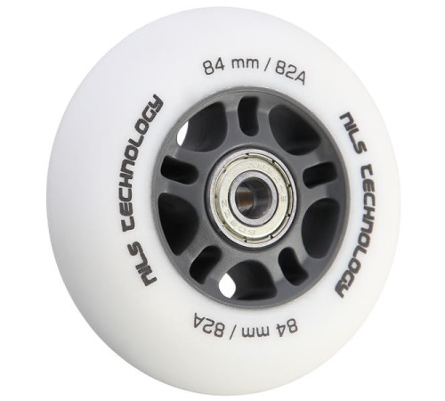 PU 84x24 82A WHITE MAT (4 szt.) + ABEC-9 (8 szt.) SET NILS EXTREME PU 84x24 82A WHITE MAT (4 szt.) + ABEC-9 (8 szt.) SET NILS EXTREME
