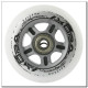 PU 84x24 82A WHITE MAT (4 szt.) + ABEC-9 (8 szt.) SET NILS EXTREME