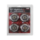 PU 84x24 82A BLACK (4 pcs) + ABEC-9 (8 pcs) SET NILS EXTREME