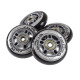 PU 84x24 82A BLACK (4 pcs) + ABEC-9 (8 pcs) SET NILS EXTREME