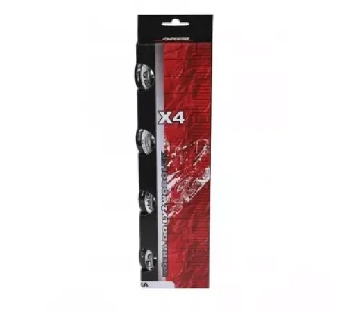 Колеса для роликових ковзанів PU 84x24 82A NILS EXTREME - 4 шт./чорні