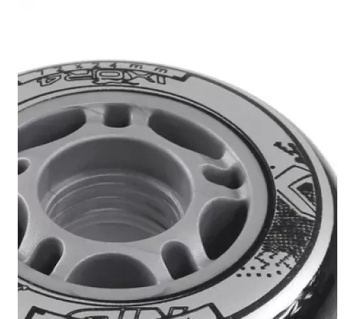 Колеса для роликових ковзанів PU 84x24 82A NILS EXTREME - 4 шт./чорні