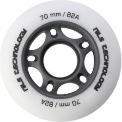 Колеса для роликових ковзанів PU 70x24 82A  (4 szt.) NILS EXTREME - білі матові