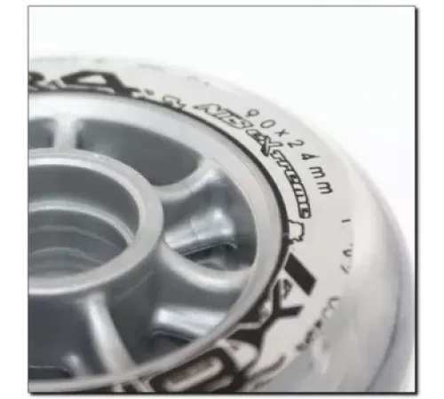 Колеса для роликових ковзанів PU 90x24 82A NILS EXTREME - 4 шт./прозорі