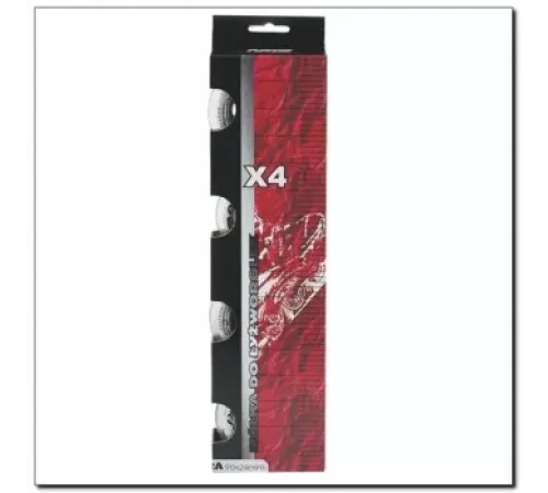 Колеса для роликових ковзанів PU 90x24 82A NILS EXTREME - 4 шт./прозорі