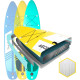 Надувна SUP дошка (Сапборд) THUNDER COAST YELLOW 320