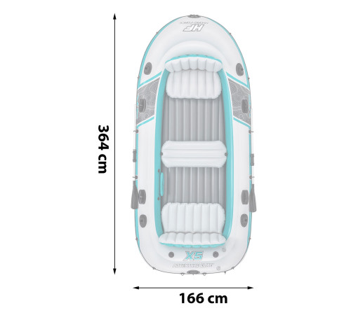 Надувний човен Hydro-Force Adventure Elite X5 Bestway 65159