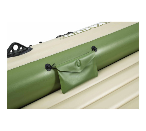 Човен надувний Bestway Voyager X3 Raft 294 х 137 см, зелено-бежевий