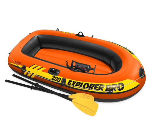 Човен INTEX 58357 Explorer PRO 200 комплект весла + насос 196 x 102 x 33 см