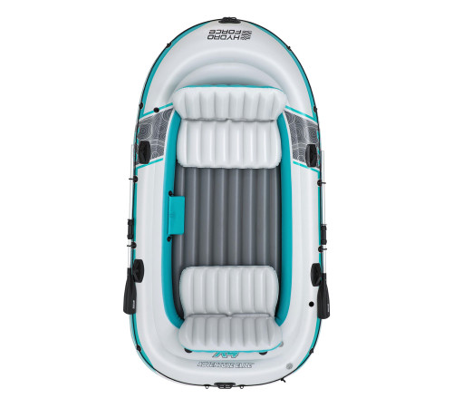 Човен надувний Bestway Hydro-Force Adventure Elite X4 315 х 165 см, блакитно-сірий