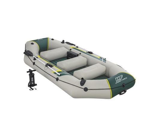 Човен надувний Bestway Hydro-Force Ranger Elite X4320 х 148 см, зелено-бежевий