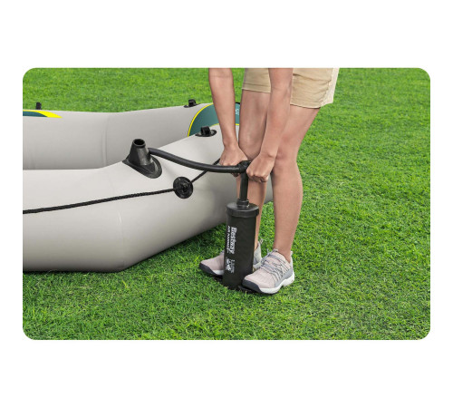 Човен надувний Bestway Hydro-Force Ranger Elite X4320 х 148 см, зелено-бежевий