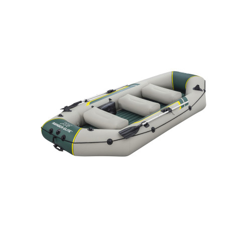 Човен надувний Bestway Hydro-Force Ranger Elite X4320 х 148 см, зелено-бежевий