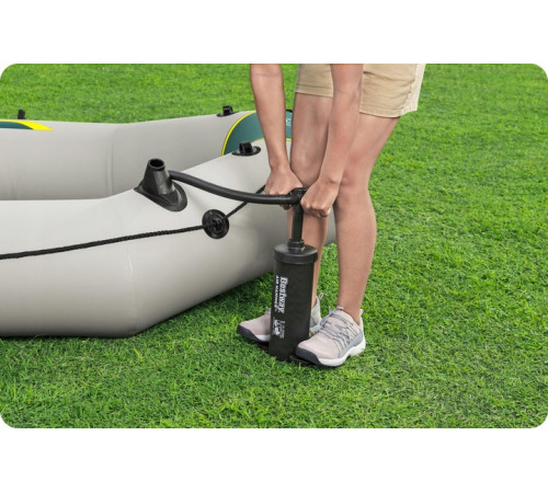 Човен надувний Bestway Hydro-Force Ranger Elite X4320 х 148 см, зелено-бежевий