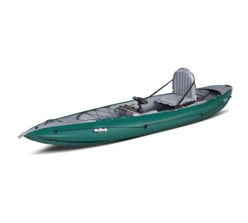 Каяк надувний Gumotex HALIBUT /021, 375 х 96 см - зелено-сірий
