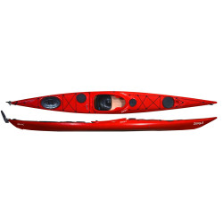 Каяк Zegul Reval PE MV RudderSkeg, 520 х 54 см - червоний