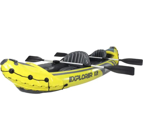 Каяк надувний Intex EXPLORER K2 312 x 91 x 51 см, жовто-сірий