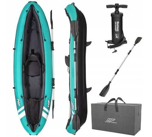 Каяк надувний Bestway Hydro-Force Ventura Elite X1 280 х 86 см, блакитно-чорний