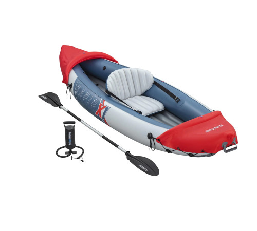 Каяк надувний Bestway Hydro-Force Rapid X1 290 x 91 см, синьо-червоний