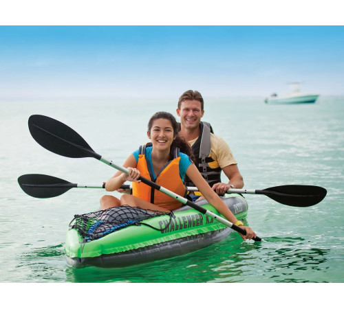 Каяк надувний Intex Challenger K2 351 x 76 x 38 см, зелений