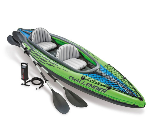 Каяк надувний Intex Challenger K2 351 x 76 x 38 см, зелений