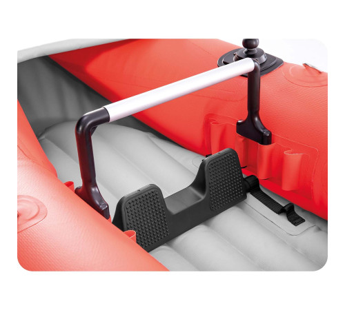 Каяк надувний Intex Excursion Pro K1 305 х 91 х 46 см, червоно-сірий