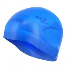 Чоловіча шапочка для плавання F206 NILS AQUA - блакитна