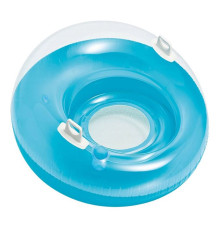 Крісло надувне для басейну Intex 58883-blue, 119 см, блакитне