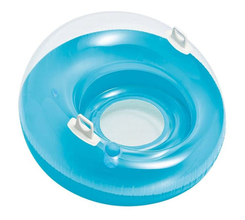 Крісло надувне для басейну Intex 58883-blue, 119 см, блакитне