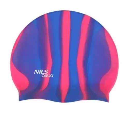 Шапочка для плавання ZEBRA MI7 NILS AQUA - синьо-рожева Шапочка для плавання ZEBRA MI7 NILS AQUA - синьо-рожева