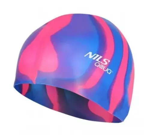 Шапочка для плавання ZEBRA MI7 NILS AQUA - синьо-рожева Шапочка для плавання ZEBRA MI7 NILS AQUA - синьо-рожева