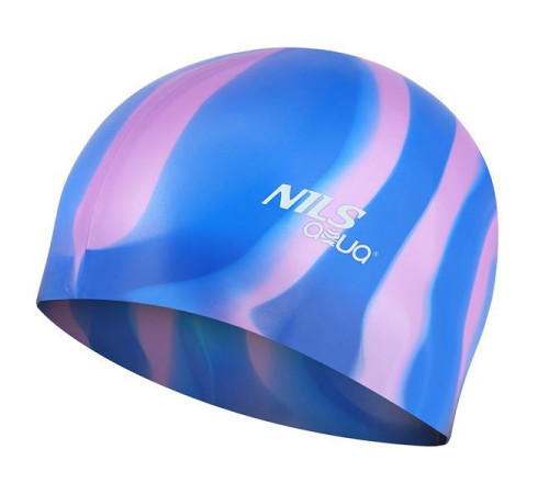 Шапочка для плавання ZEBRA MI9 NILS AQUA - синьо-рожева Шапочка для плавання ZEBRA MI9 NILS AQUA - синьо-рожева