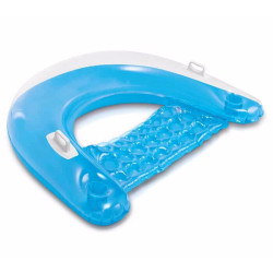 Крісло надувне для плавання Intex 58859-blue синє, 152 x 99 см 