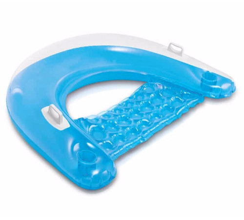Крісло надувне для плавання Intex 58859-blue синє, 152 x 99 см Крісло надувне для плавання Intex 58859-blue синє, 152 x 99 см