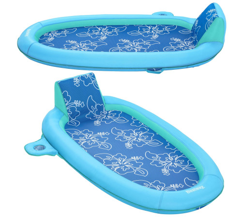 Пліт надувний пляжний зі спинкою Bestway 43733, 191 х 178 х 41 см