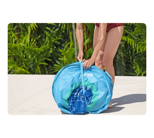 Пліт надувний пляжний зі спинкою Bestway 43733, 191 х 178 х 41 см