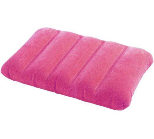 Подушка надувна Intex 68676 43x28x9 см, рожева