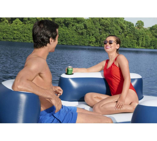 Понтон для плавання BESTWAY Lazy Dayz 4-х місний 239x63,5 см Понтон для плавання BESTWAY Lazy Dayz 4-х місний 239x63,5 см