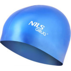 Шапочка для плавання  SH71 NILS AQUA – блакитний глянц/розмір універсальний 