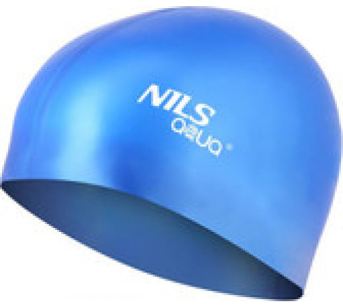 Шапочка для плавання SH71 NILS AQUA – блакитний глянц/розмір універсальний 