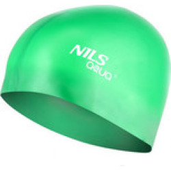Шапочка для плавання SH74 NILS AQUA – зелений/розмір універсальний 
