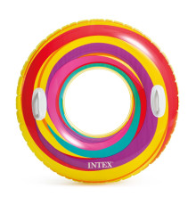 Коло надувне для плавання Intex 59256 Яскраві смуги, 91 см